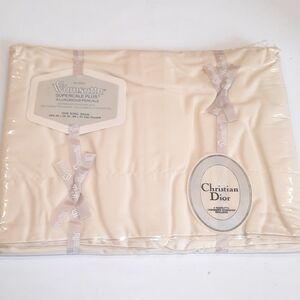 1  Christian Dior Wamsutta Supercale Plus King Pillow Sham BEIGE New NOS Vintage